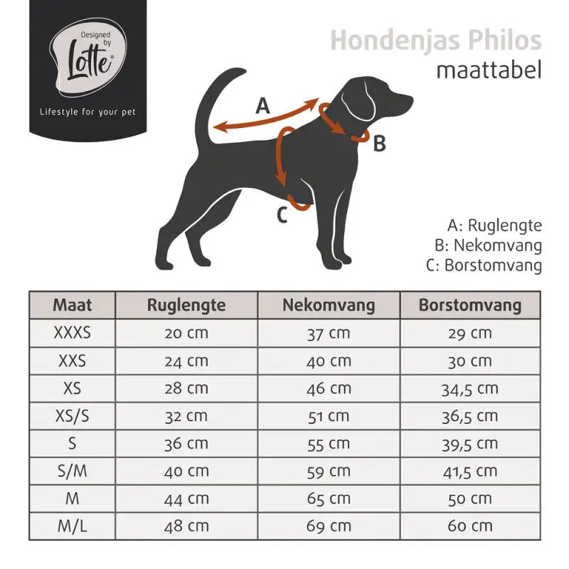 Designed by Lotte Hondenjas Philos — Beige - Hondenkleding