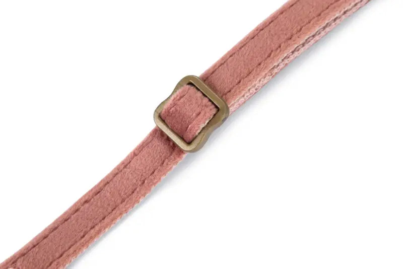 Designed by Lotte Kattenhalsbandje Velura — Roze - HALSBANDEN/LIJNEN NYLON