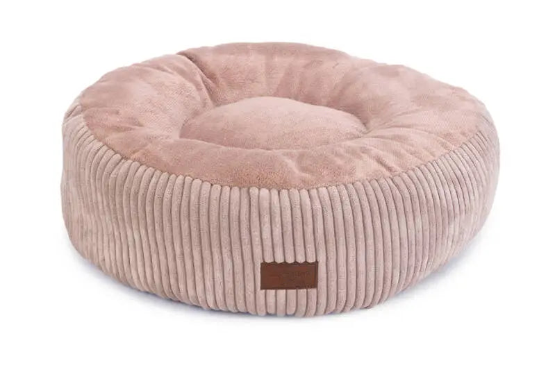 Designed by Lotte Ribbed Kattenmandje roze 50x50x17 cm — Roze