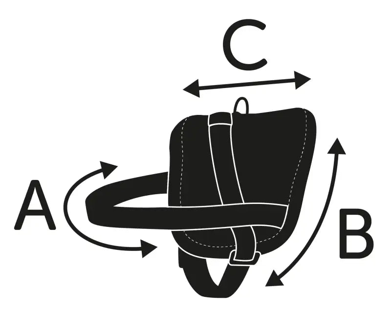 Flamingo Harnas Eeny Meeny 36-46 cm — Zwart