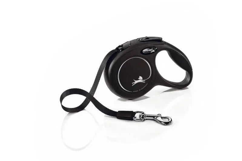 Flexi Hondenriem New Classic Band zwart XS 3M — 3 meter