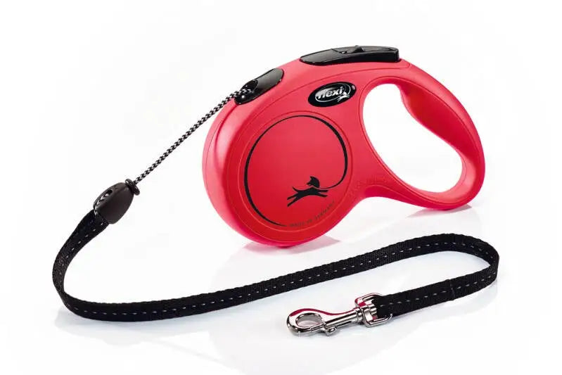 Flexi Hondenriem New Classic Koord rood M 8M — 8 meter