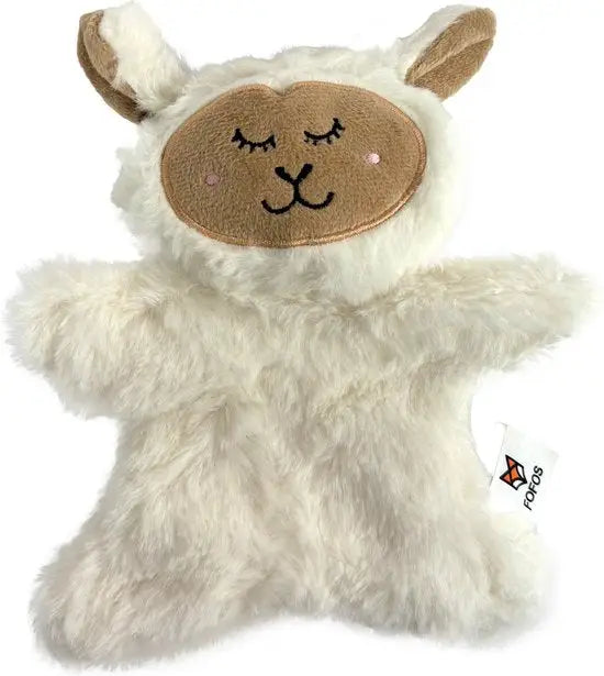 Fofos Puppy Speelgoed Pluche Crinkle Schaap — Crème - SPEELGOED
