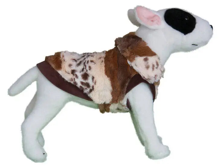 Hondenjasje ArtFurry Leopard Beige — Ruglengte 35 cm