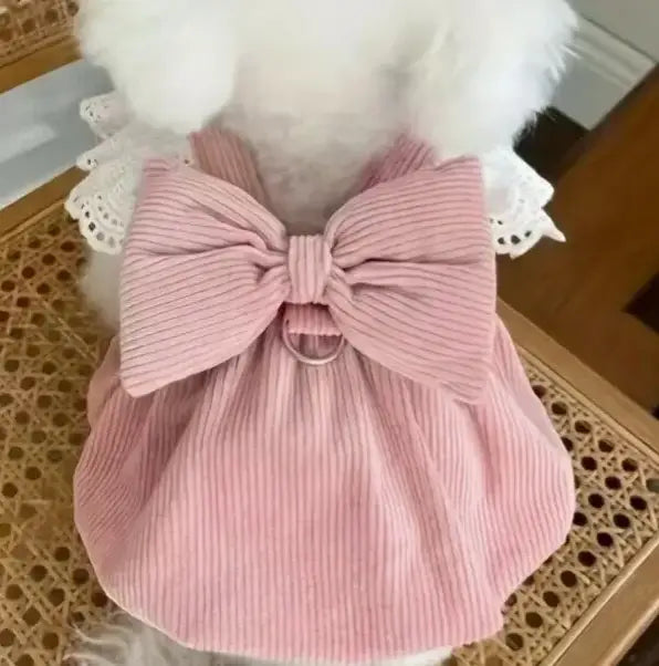 Hondenjurkje Pink Ribbon — Roze - Ruglengte 25 cm - Hondenkleding