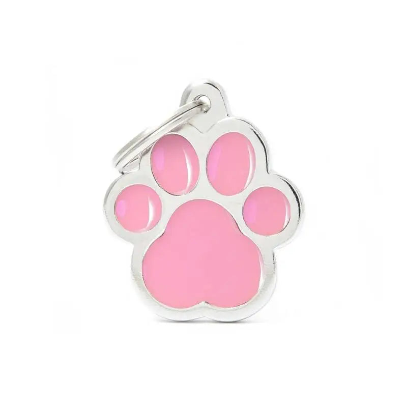 Hondenpenning Classic Paw Pink Large