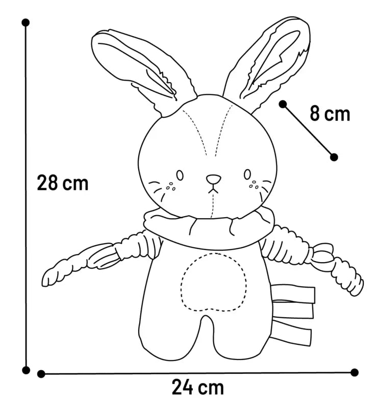 Hondenspeelgoed Pluche Kobe Konijn - SPEELGOED