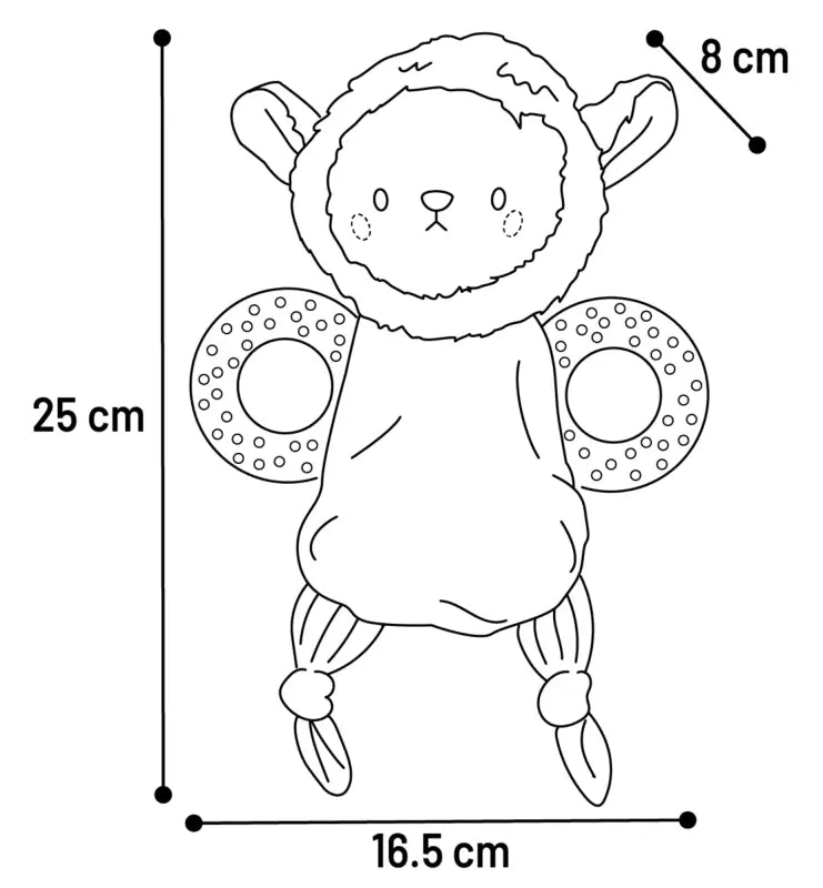 Hondenspeelgoed Pluche Kobe Lammetje - SPEELGOED