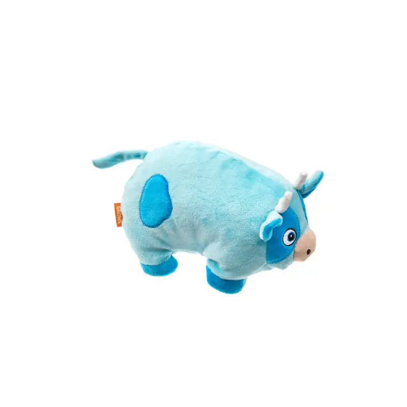 Hondenspeelgoed Pluche Moo Moo de Koe — Blauw - SPEELGOED