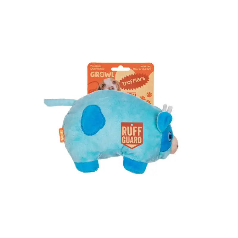 Hondenspeelgoed Pluche Moo Moo de Koe — Blauw - SPEELGOED