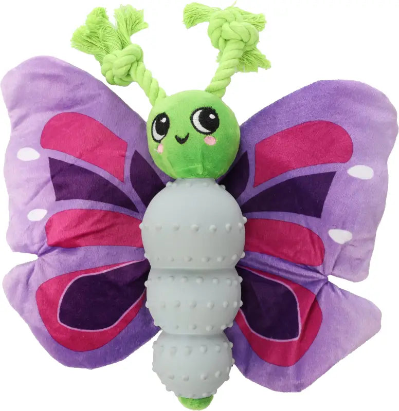 Hondenspeelgoed Pluche Vlinder Buspi — Paars - SPEELGOED