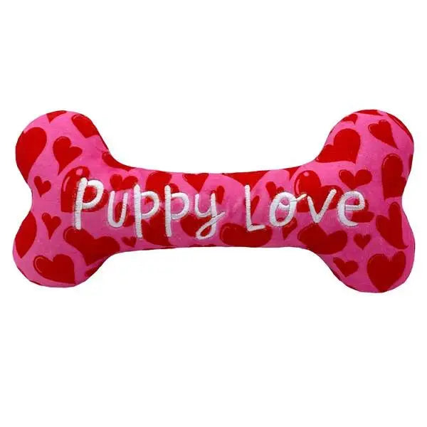 Huxley & Kent Hondenspeelgoed Lulubelles Power Plush Puppy Love Bone 21 cm