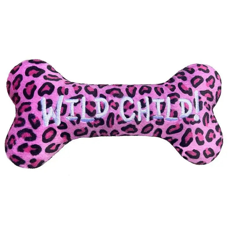 Huxley & Kent Hondenspeelgoed Lulubelles Power Plush Wild Child Bone 21 cm