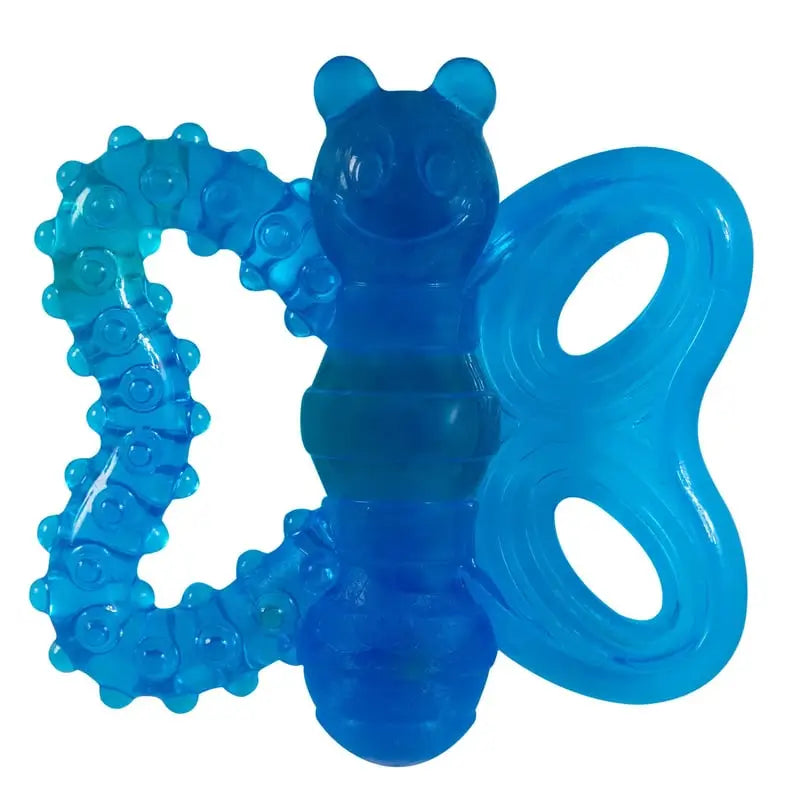 JW Puppy Speelgoed Butterfly Chew-Ee Teether — Blauw - SPEELGOED