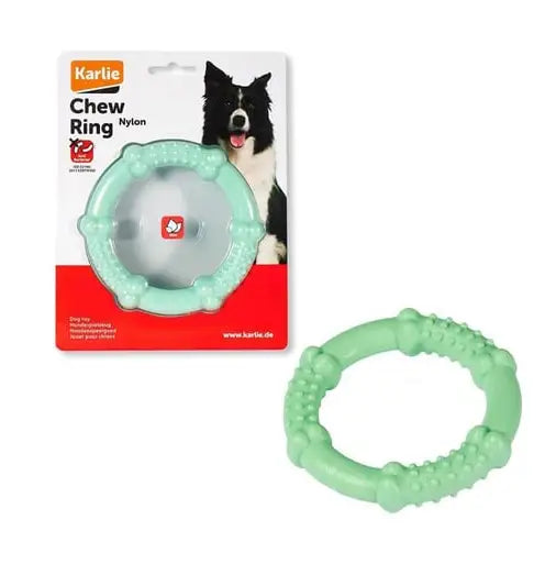 Karlie Nylon Hondenspeelgoed Chew Ring Mint 7.5 cm