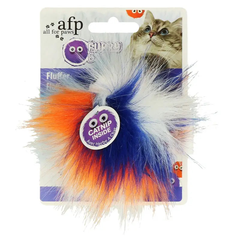 Kattenspeelgoed Fluffy Ball — Oranje - SPEELGOED
