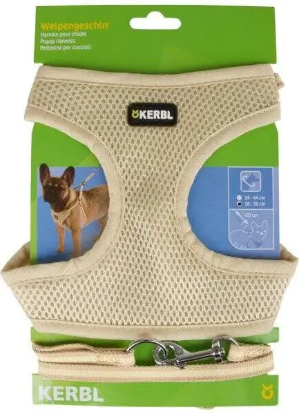 Kerbl Mesh tuigje compleet met lijn beige 24-44 cm S