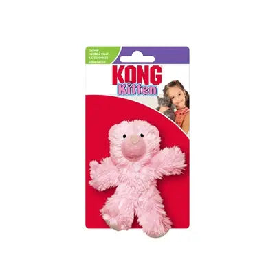 KONG Cat Kitten Teddy Bear — Roze - SPEELGOED