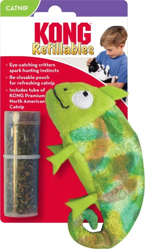 KONG Kameleon met Catnip Hervulbaar - SPEELGOED