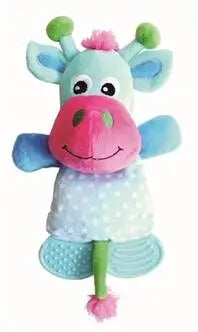 Little Rascals Hondenspeelgoed Play Teether Cow 24 cm — Blauw