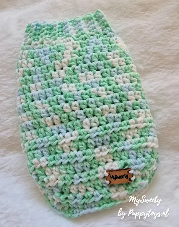 MySweety Hondentrui Rainbow Green - Ruglengte 15 cm - Hondenkleding