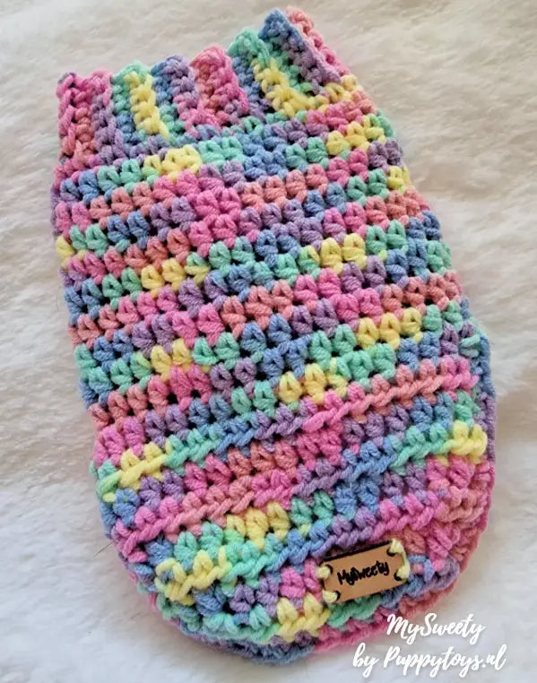 MySweety Hondentrui Rainbow Lollypop - Ruglengte 15 cm - Hondenkleding
