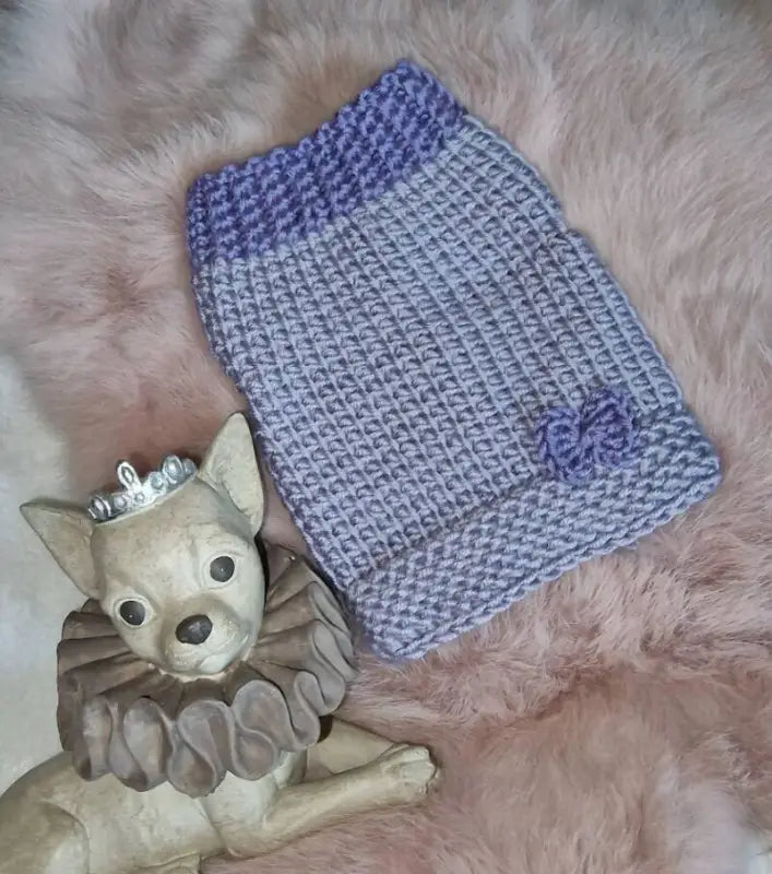 MySweety Hondentrui Shiny purple Papillon — Ruglengte 15 cm