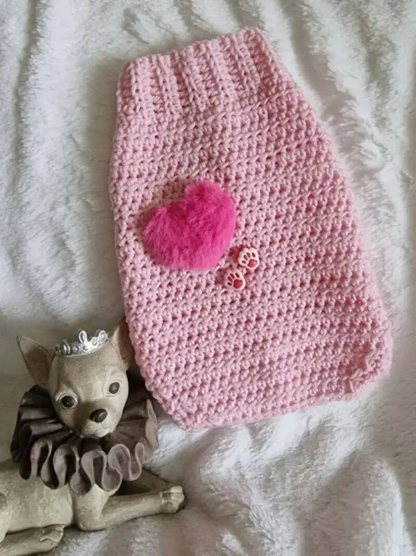 MySweety Pullover pink Heart — Ruglengte 21 cm