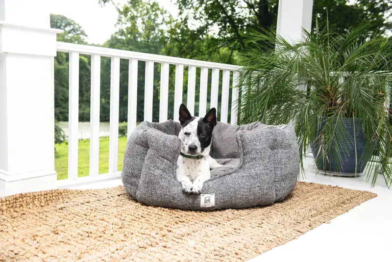 Nano Hondenmand Chill Kuzzi Rond — Grijs - BEDDEN/MANDEN/KUSSENS