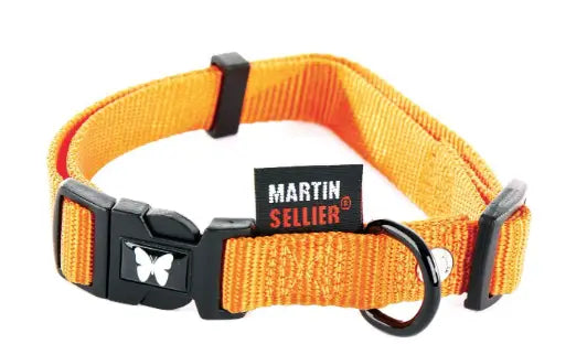 Nylon Hondenhalsband oranje 20-30 cm - HALSBANDEN/LIJNEN NYLON
