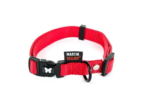 Nylon Hondenhalsband rood 20-30 cm - HALSBANDEN/LIJNEN NYLON