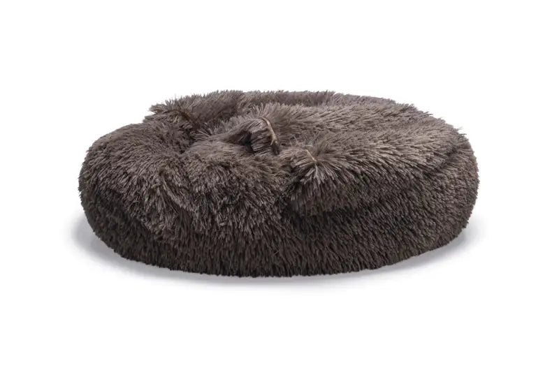 Pluche Hondenmand Yala — Bruin - Diameter 60 cm - BEDDEN/MANDEN/KUSSENS