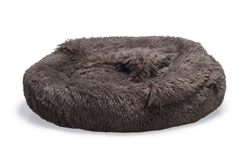 Pluche Hondenmand Yala — Bruin - Diameter 70 cm - BEDDEN/MANDEN/KUSSENS