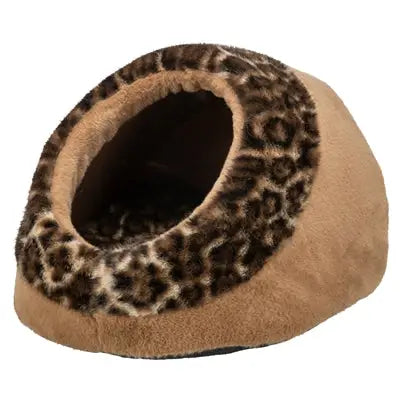 Trixie Kattenmand Iglo Leo Soft Pluche Bruin / Panterprint