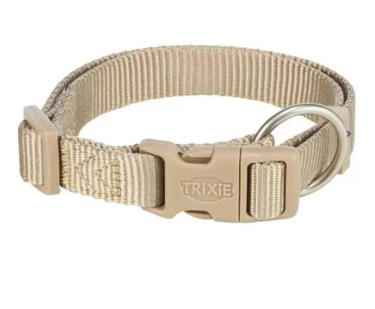 Premium Hondenhalsband Zand Taupe 15-25 cm - HALSBANDEN/LIJNEN NYLON
