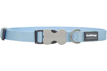 Red Dingo Hondenhalsband lichtblauw 20-32 cm