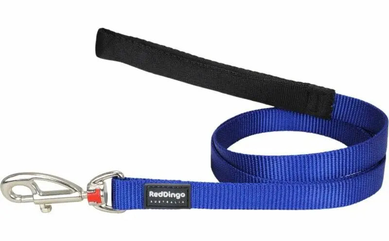Red Dingo Hondenriem Dark Blue 120 cm x 15 mm — 120 cm x 15 mm