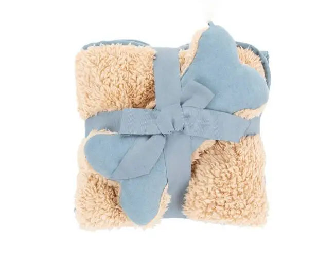 Scruffs Cosy Blanket & Bone Toy Gift Set blue 110x75 cm