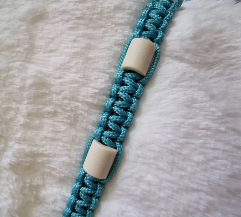 Tekenband Turquoise / Bruin 25-30 cm