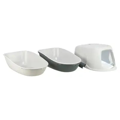 Trixie Berto Kattenbak Overdekt Met Zeef Scheidingssysteem Grijs