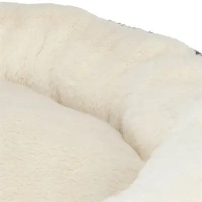 Trixie Hondenmand Leo Soft Rond Pluche Creme / Panterprint