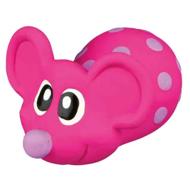 Trixie Latex Muis — Fuchsia - SPEELGOED