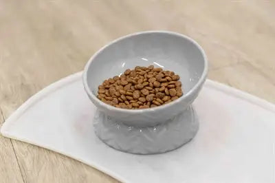 Trixie Verhoogde Voerbak / Waterbak Keramiek Grijs