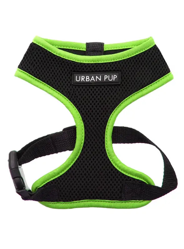 UrbanPup Active Mesh Neon Harness — Groen - XXS 20-25 cm - Hondentuigje