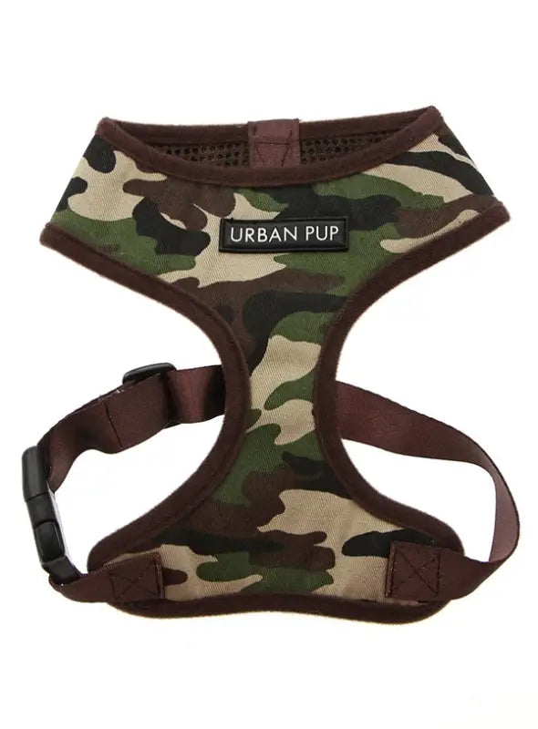 UrbanPup Camouflage Harness — Groen - XXS 20-25 cm - Hondentuigje