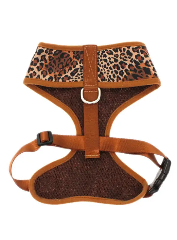 UrbanPup Cheetah Brown Harness — Bruin - Hondentuigje