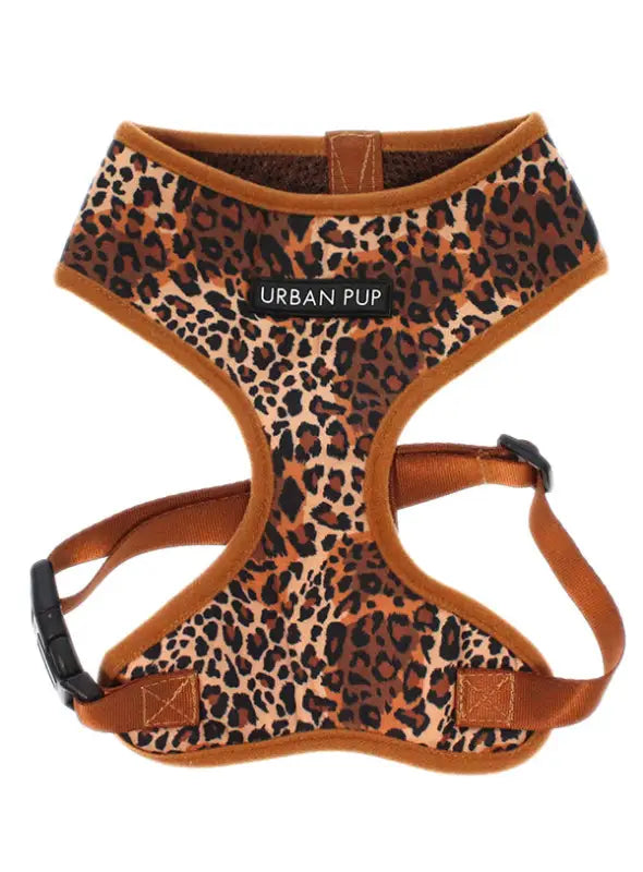 UrbanPup Cheetah Brown Harness — Bruin - XXS 20-25 cm - Hondentuigje