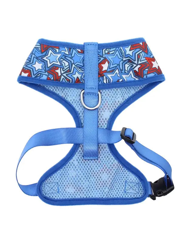 UrbanPup Hero Star Harness — Blauw - Hondentuigje