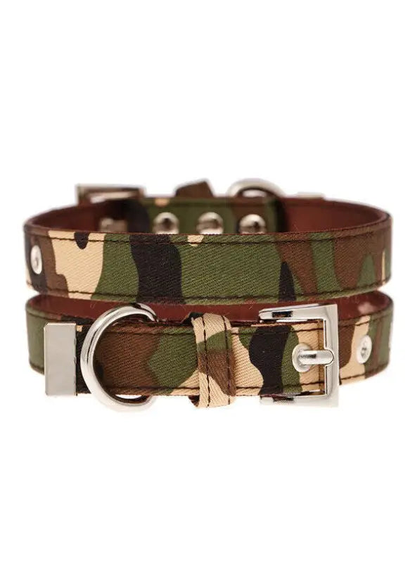UrbanPup Hondenhalsband Green Camouflage 17-27 cm