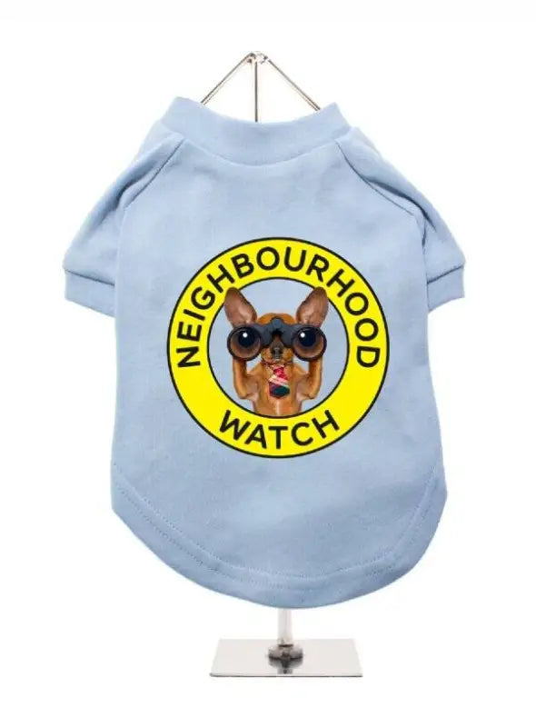 UrbanPup Neighbourhood Watch Honden T-shirt lichtblauw 35 cm